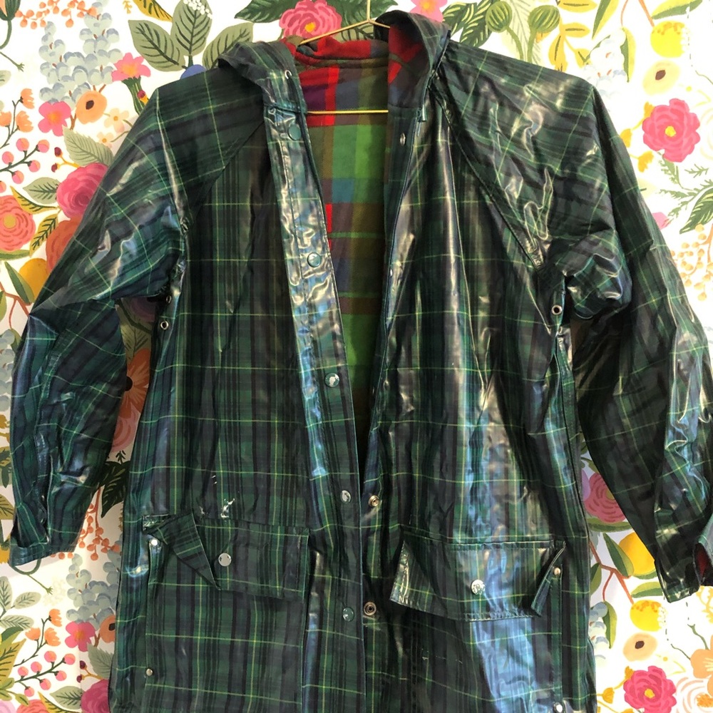 Plaid raincoat